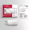 Carregador de parede Axagon ACU-PD20W 1x QC3.0/AFC/FCP/PD Type-C 20W branco