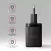 Carregador de parede Axagon ACU-PD30 PD3.0 & QC4+ 1x saída 30W, interior, AC, preto