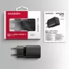 Carregador de parede Axagon ACU-PD30 PD3.0 & QC4+ 1x saída 30W, interior, AC, preto