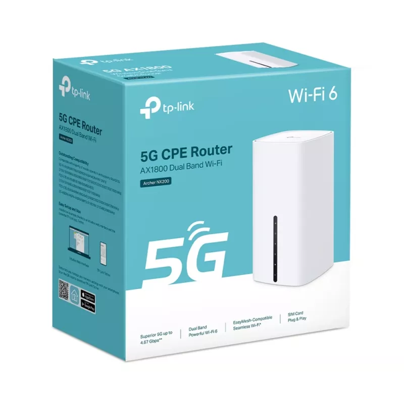 Router Wi-Fi TP-Link Archer NX200 Gigabit Ethernet Dual-Band (2,4 GHz / 5 GHz) 5G branco