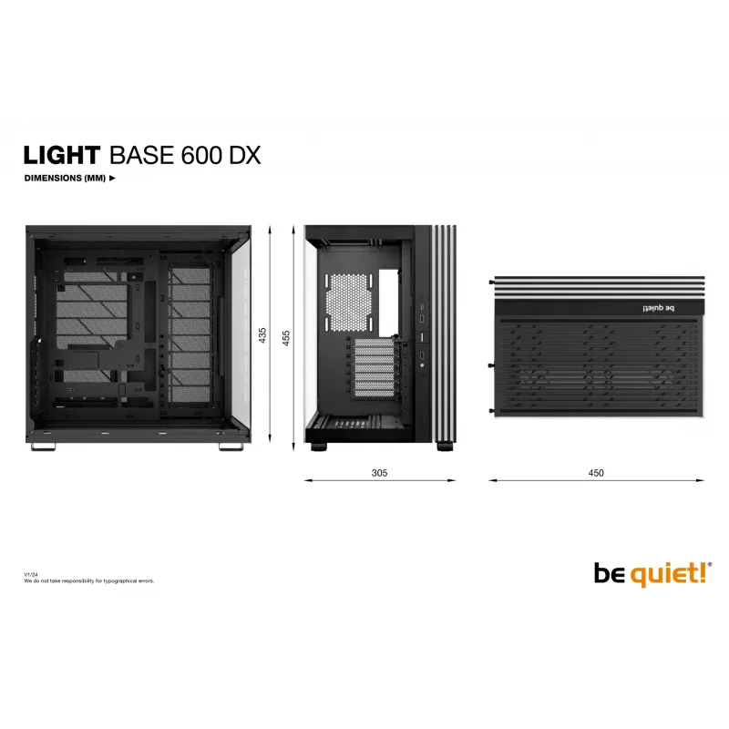 be quiet LIGHT BASE 600 DX preto Midi Tower