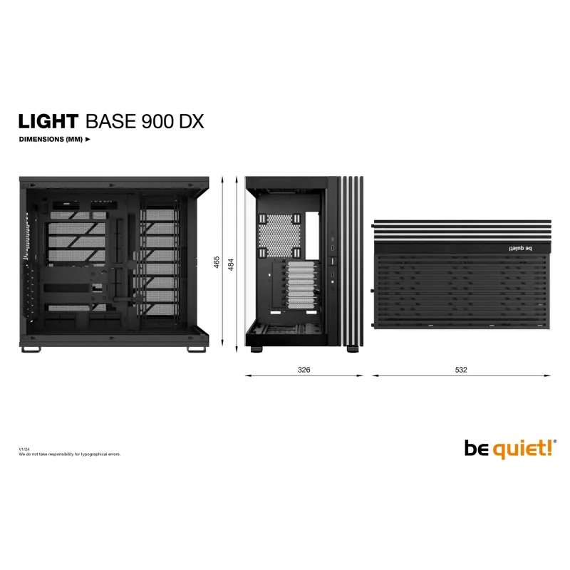 be quiet LIGHT BASE 900 DX preto Full Tower
