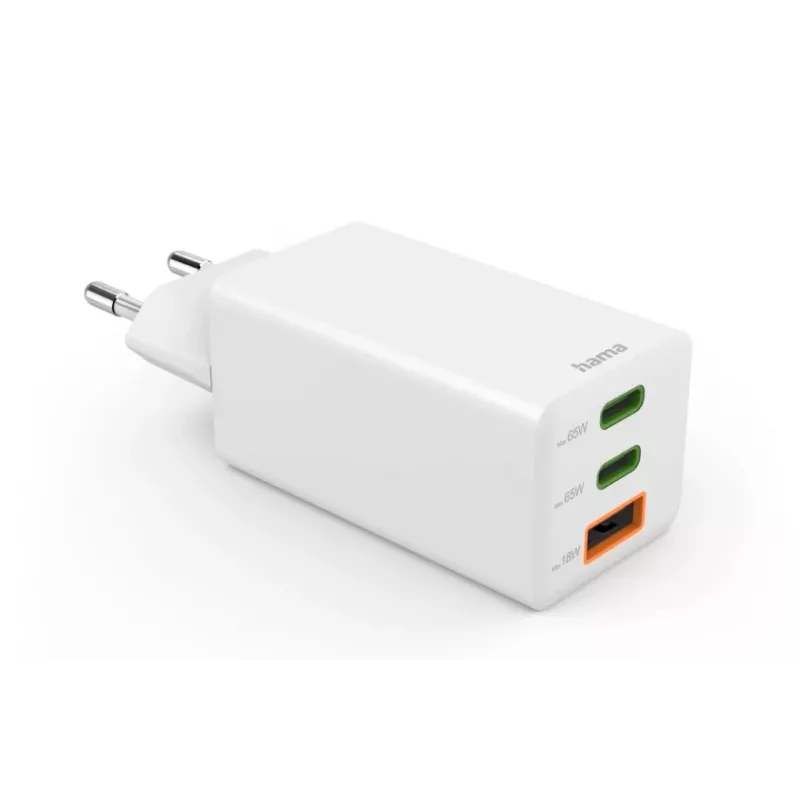 Carregador móvel Hama 00201996 smartphone Branco AC Carregamento rápido Interior, Exterior
