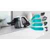 Bosch Unlimited 7 ProHygienic Aqua BCS71HYG1 aspirador vertical sem fios 2 em 1 com função de esfregar, 18 V, HEPA, sem saco, 0,3 l, branco