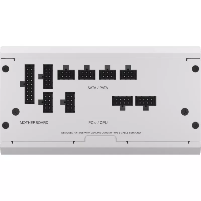 Fonte de alimentação CORSAIR - Rm750x Shift 80 Plus Gold Totalmente modular ATX - Branco