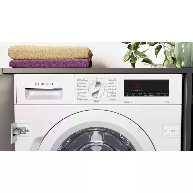 Máquina de lavar roupa Bosch Serie 8 WIW28542EU Carga frontal 8 kg 1400 rpm Branco