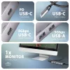 Axagon HMC-5H60 hub USB 5Gbps, 2x USB-A, 1x USB-C, HDMI 4k/60Hz, PD 100W, cabo USB-C
