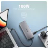 Axagon HMC-6G2L hub USB 10Gbps, 2x USB-A, 1x USB-C, HDMI 4k/60Hz, RJ-45, PD 100W