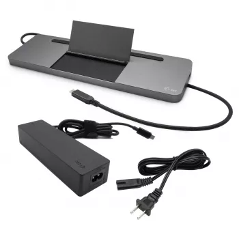i-tec Metal SB-C estação de acoplamento ergonómica 4K 3x Display com Power Delivery 85 W + carregador universal 100 W