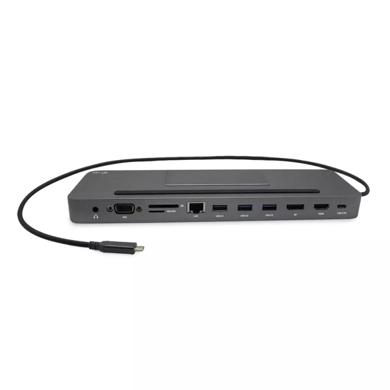 i-tec Metal SB-C estação de acoplamento ergonómica 4K 3x Display com Power Delivery 85 W + carregador universal 100 W