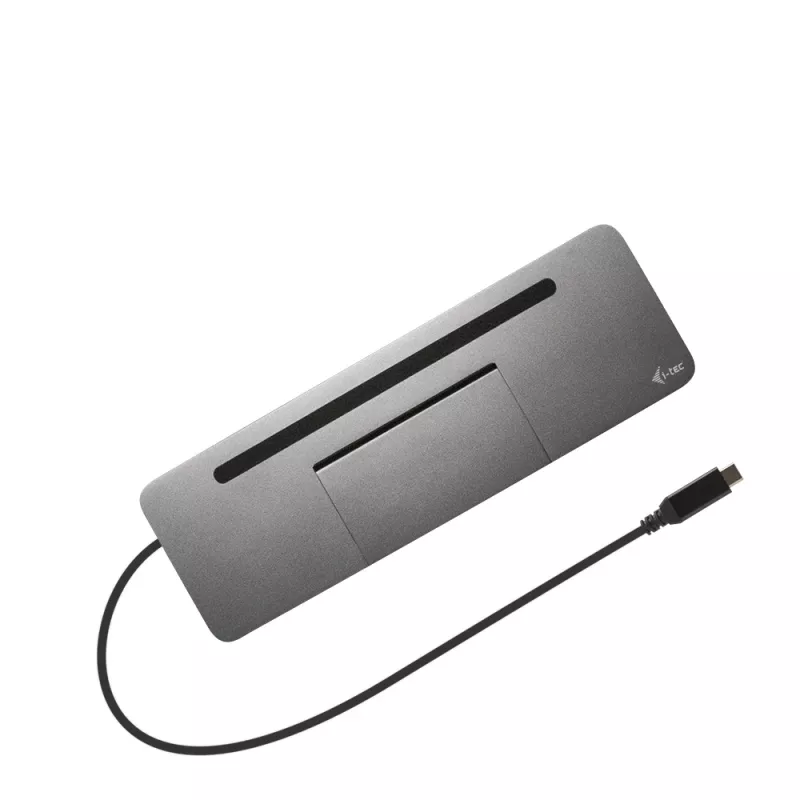 i-tec Metal SB-C estação de acoplamento ergonómica 4K 3x Display com Power Delivery 85 W + carregador universal 100 W