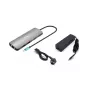 i-tec Metal USB-C Nano estação de acoplamento 2x Display com PD 100 W + carregador 100W