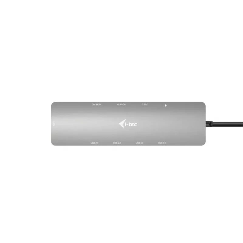 i-tec Metal USB-C Nano estação de acoplamento 2x Display com PD 100 W + carregador 100W