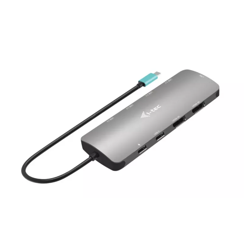 i-tec Metal USB-C Nano estação de acoplamento 2x Display com PD 100 W + carregador 100W