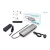 i-tec Metal USB-C Nano estação de acoplamento 2x Display com PD 100 W + carregador 100W