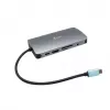 i-tec Metal USB-C Nano dock HDMI/VGA com LAN + carregador 100 W
