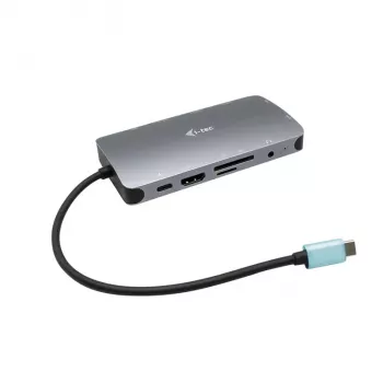 i-tec Metal USB-C Nano dock HDMI/VGA com LAN + carregador 100 W