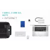 i-tec Metal USB-C Nano dock HDMI/VGA com LAN + carregador 100 W