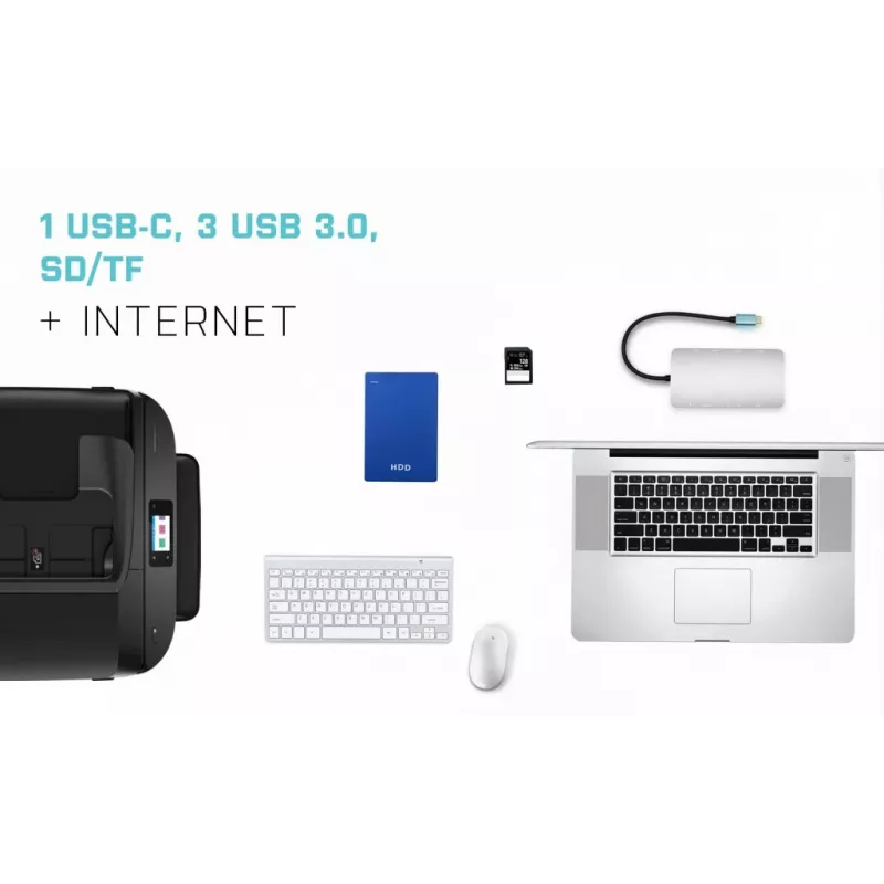 i-tec Metal USB-C Nano dock HDMI/VGA com LAN + carregador 100 W