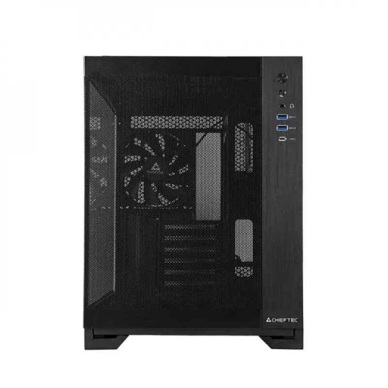 Chieftec caixa mATX GM-30B-M-OP, preta, Cube