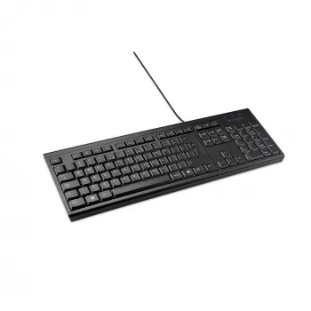 Kensington K63727WW, tamanho completo (100%), com fio, USB, membrana, QWERTY, preto