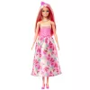 Barbie A Touch of Magic boneca Royal com cabelo rosa e loiro, saia de borboleta e acessórios