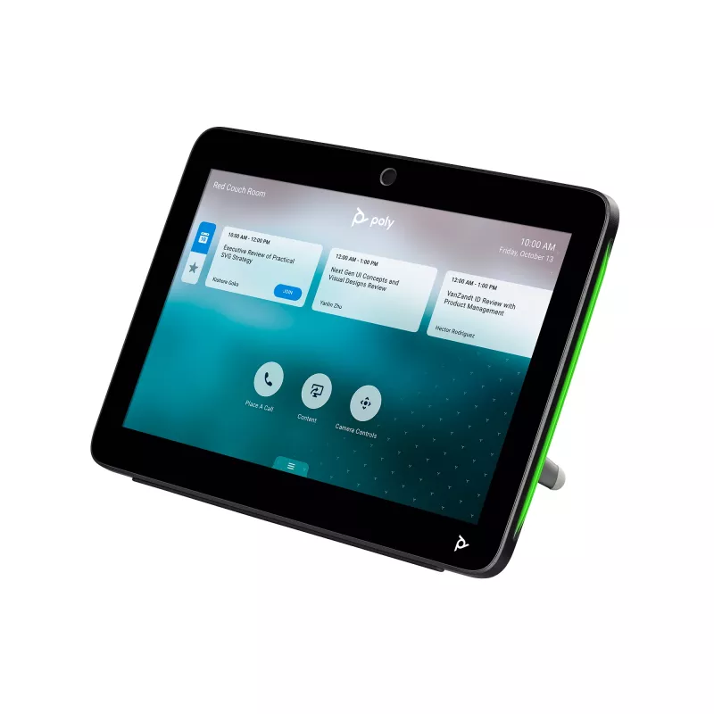HP Poly TC10 controlador tátil, preto, 1280 x 800 píxeis, 260 mm, 184 mm, 64 mm, 1,27 kg