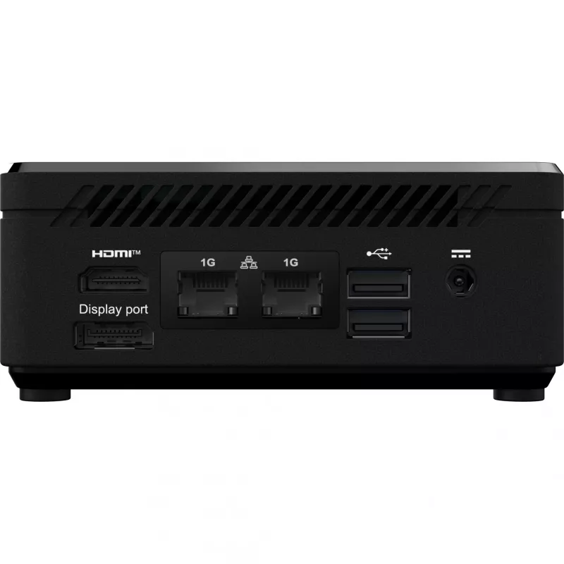 MSI Cubi N ADL S-078EU Intel® N N100 4 GB DDR4-SDRAM 128 GB SSD Windows 11 Pro Mini-PC preto