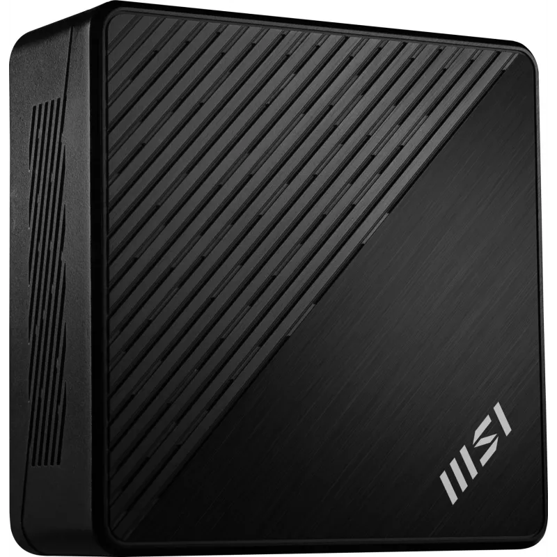 MSI Cubi N ADL S-078EU Intel® N N100 4 GB DDR4-SDRAM 128 GB SSD Windows 11 Pro Mini-PC preto
