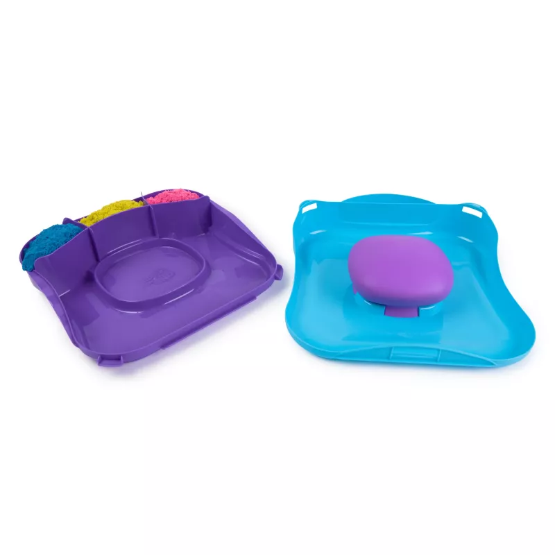 Kinetic Sand, SquishMotion, presente para o cesto da Páscoa, inclui 1 lb de areia moldável, carimbos e 5 ferramentas, caixa de armazenamento, brinquedo sensorial para crianças a partir de 5 anos