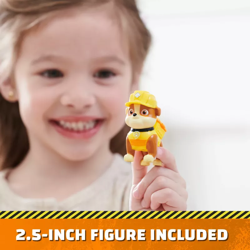 Rubble & Crew, Bark Yard Deluxe Bulldozer veículo de construção de brincar com luzes, sons e figura de ação Rubble, brinquedo para meninos e meninas a partir de 3 anos