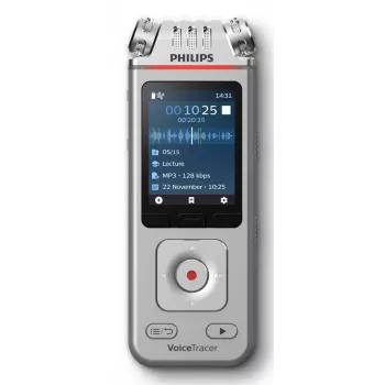 Gravador de voz digital Philips DVT4115 36h de gravação USB Type-C