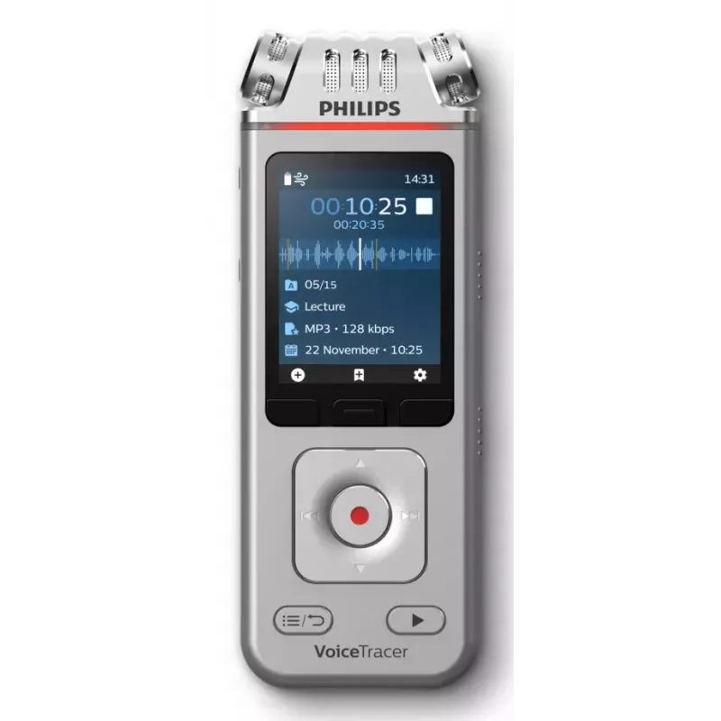 Gravador de voz digital Philips DVT4115 36h de gravação USB Type-C