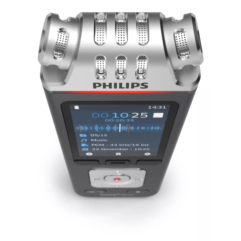 Philips VoiceTracer preto, cinzento