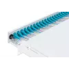 Caixa de fusão de fibra ótica DIGITUS com tampa deslizante, 1U, equipada com 24x LC Duplex, incl. ligação roscada M 25, cassete de fusão OM3 pigtails coloridos, adaptador