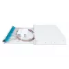 Caixa de fusão de fibra ótica DIGITUS com tampa deslizante, 1U, equipada com 24x LC Duplex, incl. ligação roscada M 25, cassete de fusão OM3 pigtails coloridos, adaptador
