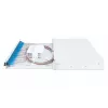 Caixa de fusão deslizante de fibra ótica DIGITUS, 1U, equipada com 24x LC Duplex, incl. parafuso M25, cassete de fusão monomodo OS2, pigtails coloridos