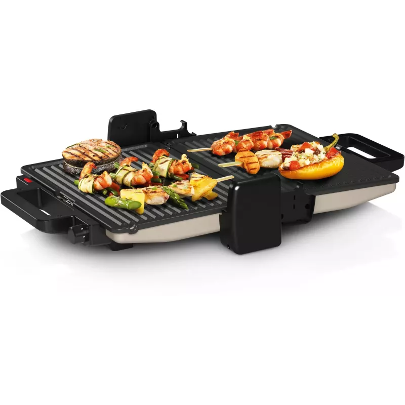 Bosch TCG3302 grelhador de contacto, 2000 W, prateado
