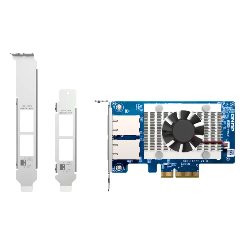 Placa de rede QNAP QXG-10G2T interna Ethernet 10000 Mbit/s