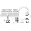 Arrefecedor líquido all-in-one para processador be quiet LIGHT LOOP 360mm branco 12 cm 1 unid.