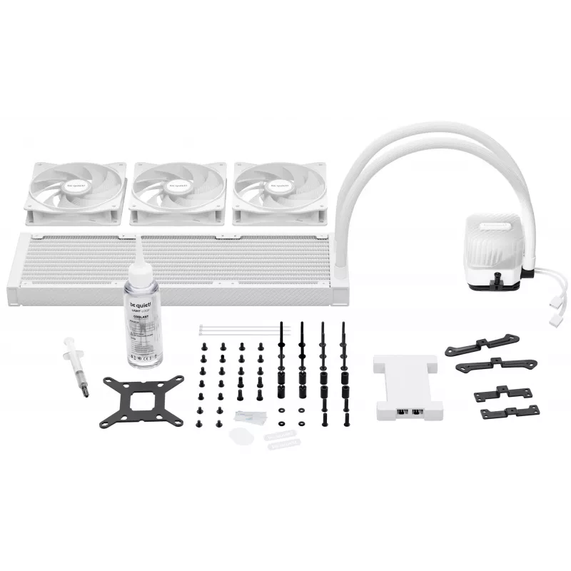 Arrefecedor líquido all-in-one para processador be quiet LIGHT LOOP 360mm branco 12 cm 1 unid.