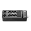 APC Back-UPS, 500VA/300W montagem no chão/parede, 230V, 8x tomadas francesas/belgas, ligação USB Type-A, bateria substituível pelo utilizador