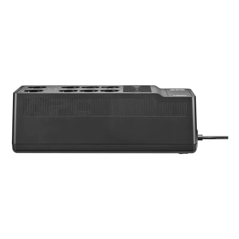 APC Back-UPS, 1050VA/600W montagem no chão/parede, 230V, 8x tomadas Schuko CEE 7/3, ligação USB Type A+C, bateria substituível