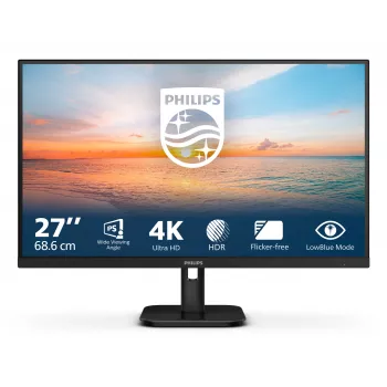Monitor de computador Philips 27E1N1800A/00 68,6 cm (27 polegadas) 3840 x 2160 píxeis 4K Ultra HD LED preto