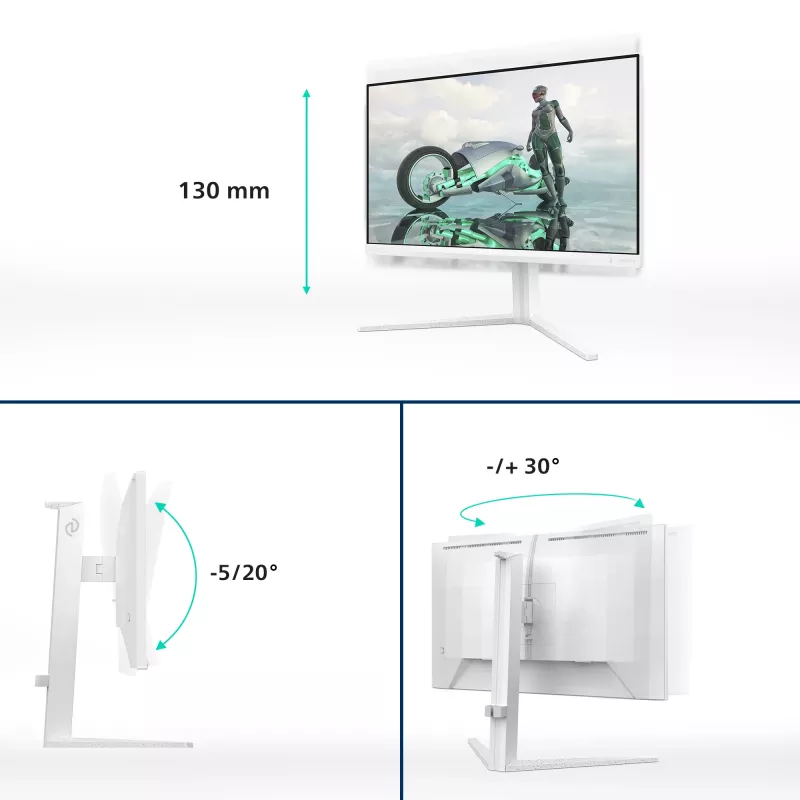 Monitor de computador Philips Evnia 24M2N3201A/00 60,5 cm (23,8 polegadas) 1920 x 1080 píxeis Full HD LCD branco