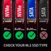 Axagon EEM2-GAM caixa externa USB-C 10Gbps em metal para SSD M.2 NVMe e SATA. Sem parafusos
