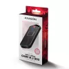 Axagon EEM2-GAM caixa externa USB-C 10Gbps em metal para SSD M.2 NVMe e SATA. Sem parafusos