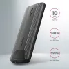 Axagon EEM2-GTS2 caixa externa USB-C 10Gbit/s em metal para unidades SSD M.2 NVMe e SATA. Sem parafusos