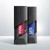 Axagon EEM2-GTS2 caixa externa USB-C 10Gbit/s em metal para unidades SSD M.2 NVMe e SATA. Sem parafusos