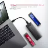 Axagon EEM2-GTS2 caixa externa USB-C 10Gbit/s em metal para unidades SSD M.2 NVMe e SATA. Sem parafusos